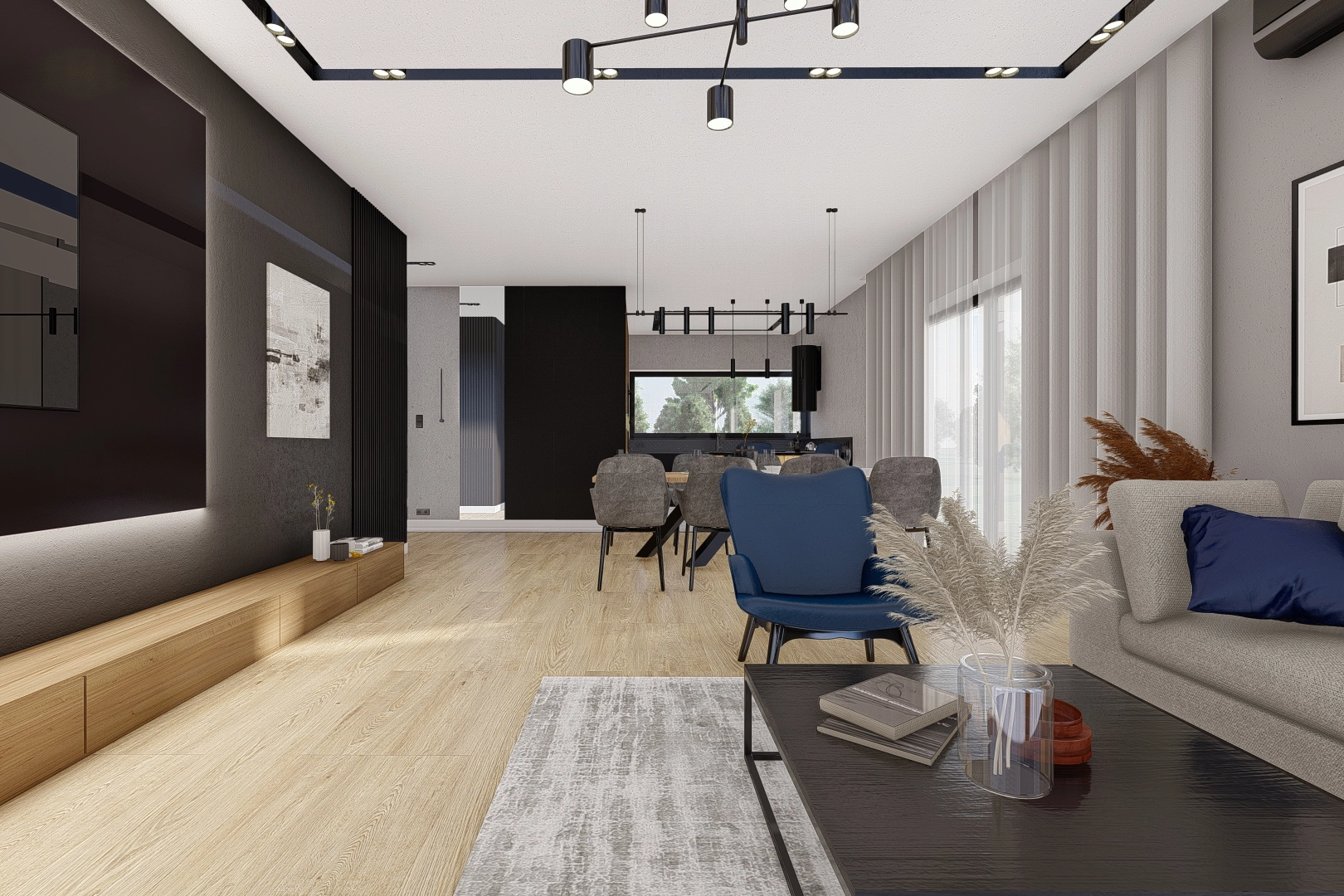 Projekt wnętrz salon